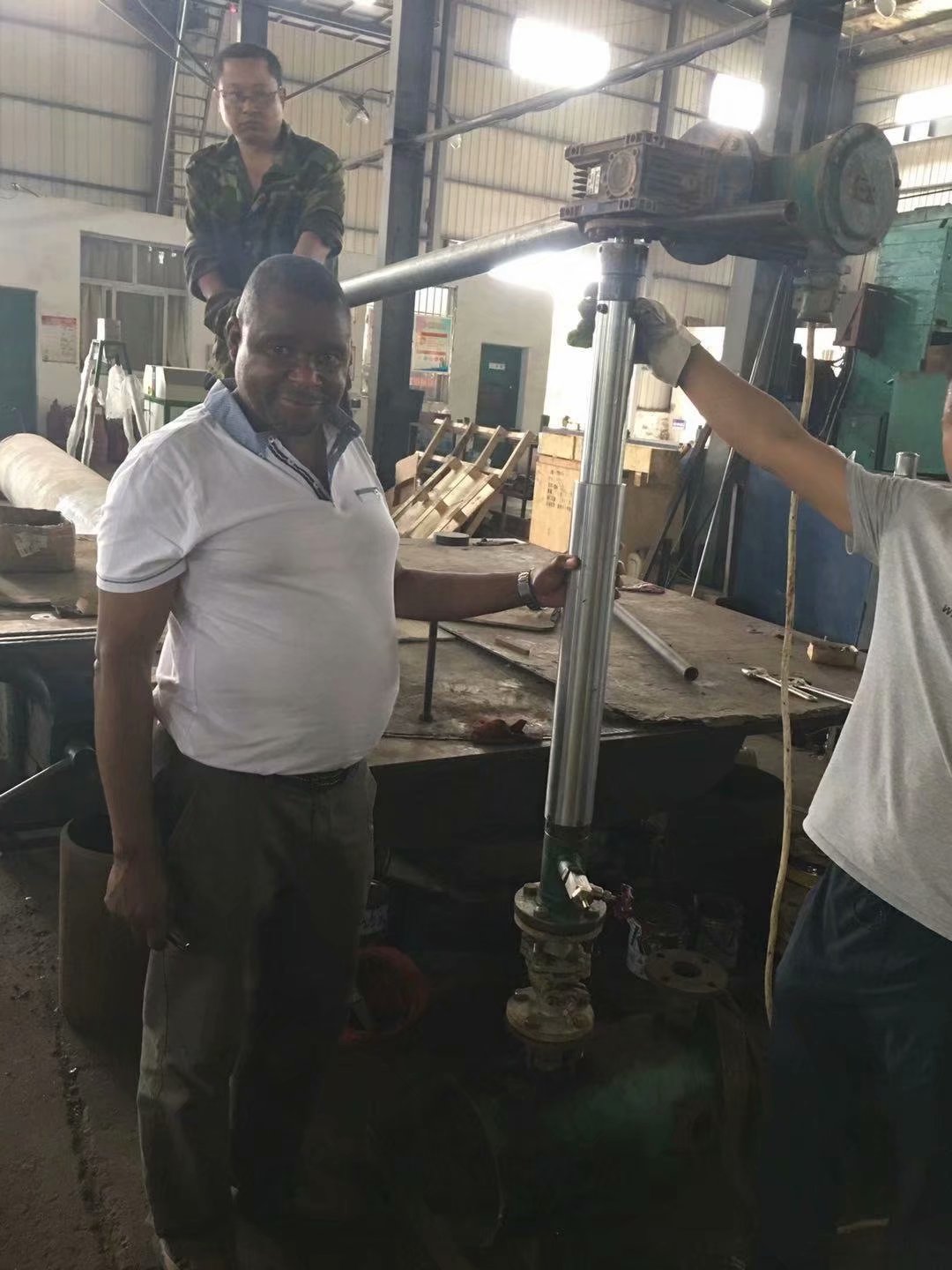 Our client from South Africa visited our factory